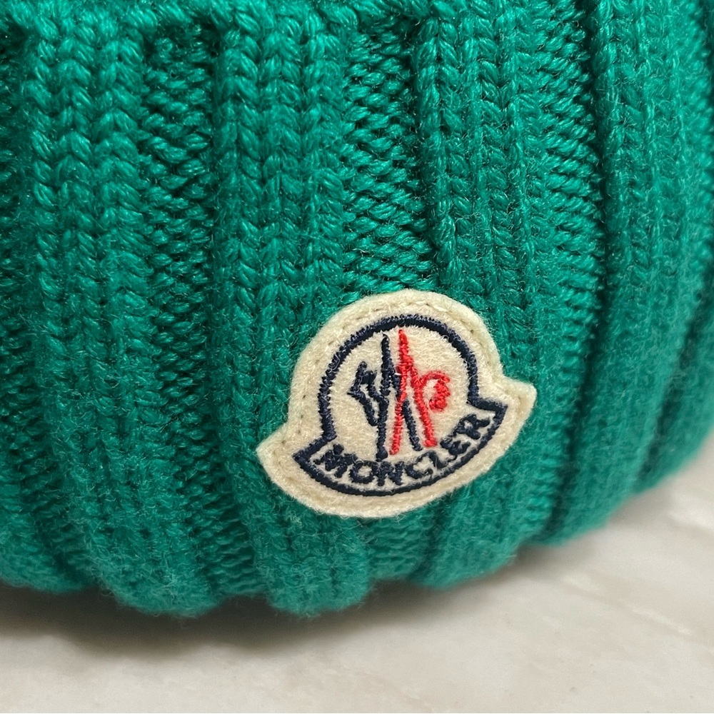 Moncler Wool Beanie with Pom Pom - Picture 3 of 6
